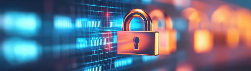 Artistic representation of data privacy laws safeguarding a digital network, data security, legal compliance