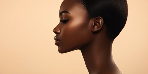 Artistic Close-Up of a Black Woman’s Shoulder