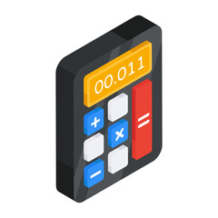 Premium design icon of calculator 

