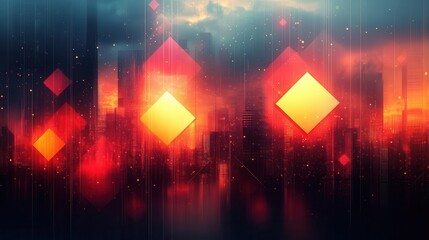 modern abstract business background featuring geometric shapes and calming hues designed to inspire creativity and professionalism in corporate environments exuding a sense of innovation