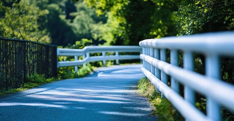 Guardrail Bridge. AI generated illustration.