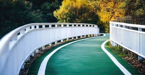 Guardrail Bridge. AI generated illustration.