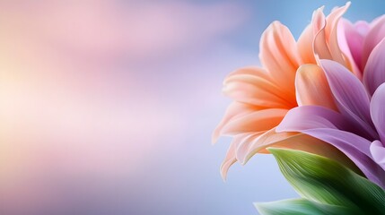 Fototapeta premium Elegant gradient background wallpaper with a smooth color transition from rich purple to light pink creating a visually striking and aesthetically pleasing composition