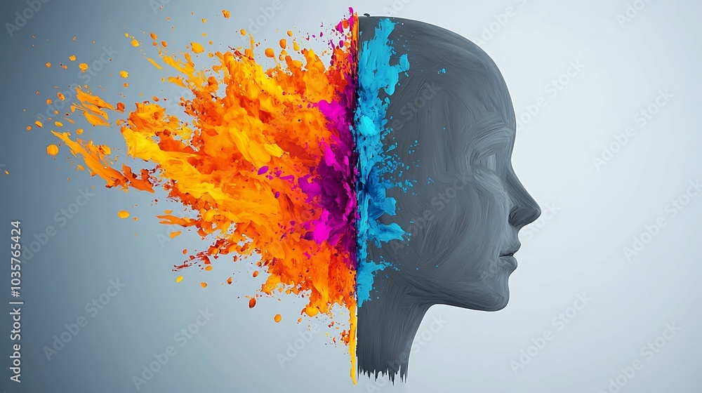 Aufkleber concept good and bad determination exploring the intersection of creativity and emotion a visual rep