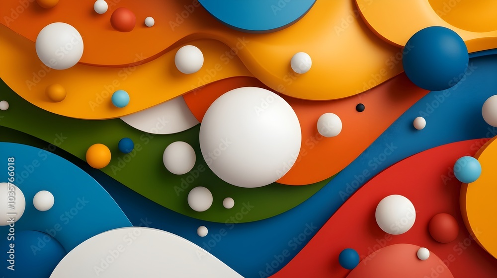 Poster visually striking wallpaper design featuring swirling hypnotic shapes in a mesmerizing array of bold