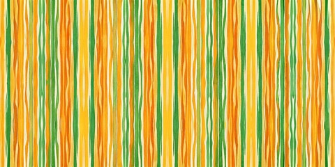 Mid Century Modern Abstract Low Light Seamless Pattern with Blurry Stripes in Yellow, Orange, and Green for Wallpaper