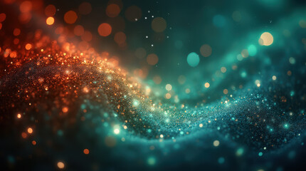 Obraz premium Vibrant Holiday and Abstract Bokeh Background for Festive Designs, Wallpapers, and Celebratory Visuals