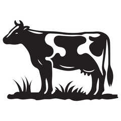 ow black silhouette vector isolated on white background design,  Ai generated