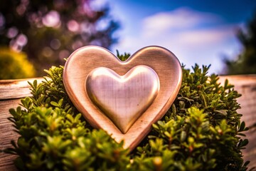 Minimalist Heart Love Icon for Romantic Themes and Designs