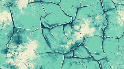 Obraz premium Distressed green overlay with a random pattern and gradient background, creating a textured and weathered look. Perfect for adding depth to designs, banners, or wallpapers. 