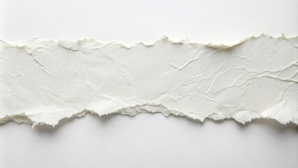 Abstract white background with torn paper textures High Angle