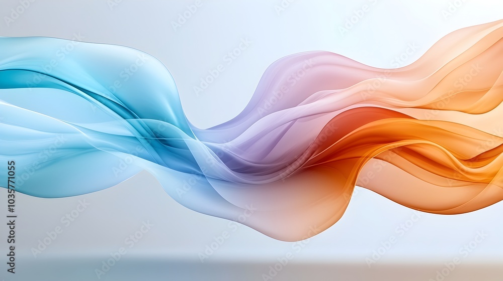Poster visually captivating gradient wallpaper design featuring fluid waveform inspired transitions from bl