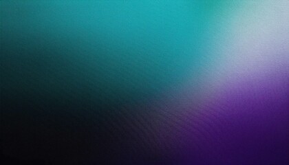 Obraz premium Vibrant Gradient Texture: Abstract Teal and Purple Fade Background with Smooth Transition and Soft Light Effect for Modern Digital Designs, Presentations, Minimalist Visual Branding with Copy Space