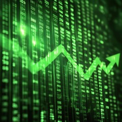 Obraz premium Stock Market Growth.