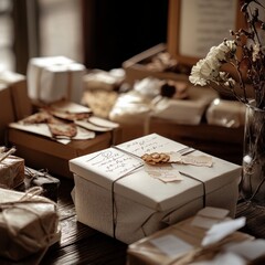 Beautifully wrapped gifts displaying thoughtful presentations for special occasions
