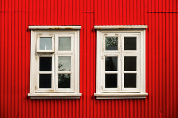 reykjavik modern cathedral with a cloudy sky in the background, Iceland