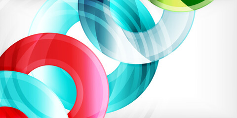 Circles, round elements, ring shapes premium background. Vector Illustration For Wallpaper, Banner, Background, Card, Book Illustration, landing page
