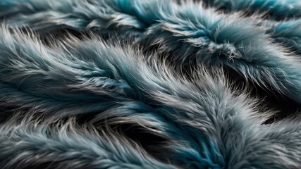 Close-up of a soft, fluffy, white fur coat, perfect for winter fashion