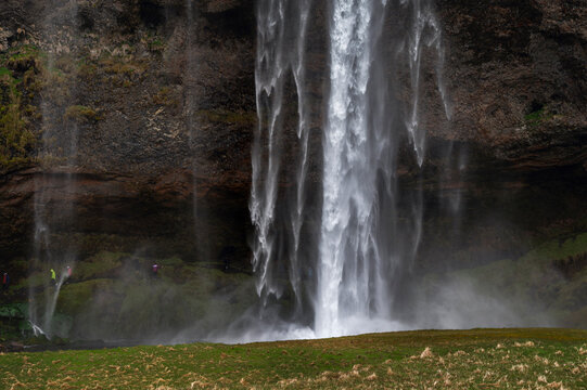 nature sceneries in the area surrounding the Seljalandsfoss waterfall, Iceland