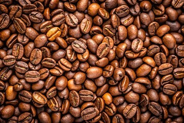 Fototapeta premium Action shot of coffee beans being released from a roaster