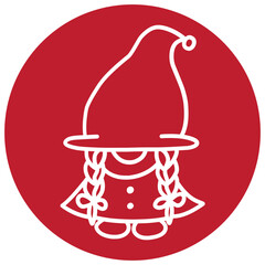 Minimalist Gnome Illustration