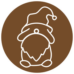 Minimalist Gnome Illustration
