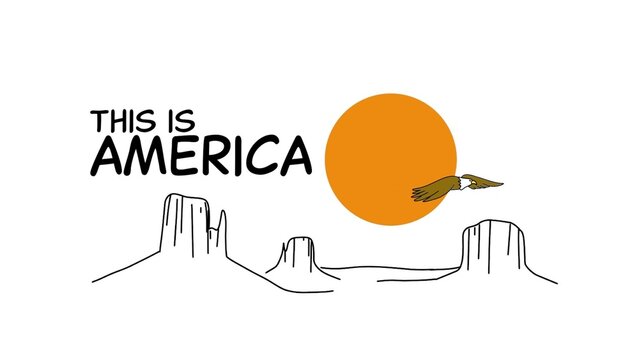 Clean America Style USA Title Intro