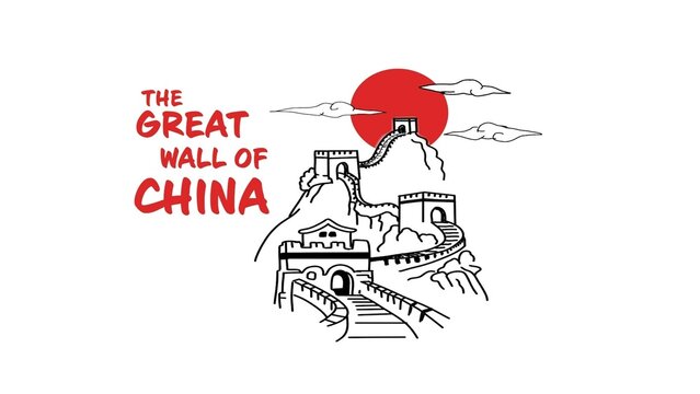 Great Wall of China Asian Clean Intro Title