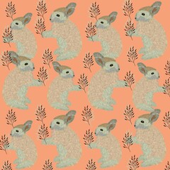 rabbit, animal, bunny, cartoon, illustration, easter, cute, vector, white, 3d, hare, brown, mammal, funny, animals, donkey, fun, isolated