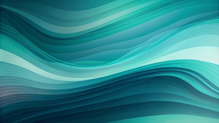 Blue and teal wavy abstract gradient background