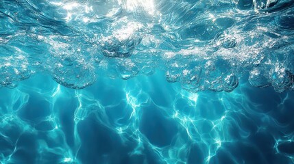 Fototapeta premium seamless pattern of shimmering water ripples or ocean waves creating a refreshing summer backdrop with a crystalclear overlay that adds depth and vibrancy to the aquatic theme