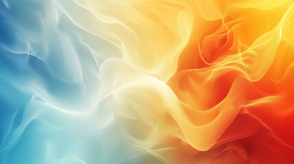 Obraz premium Abstract Blend of Blue and Orange