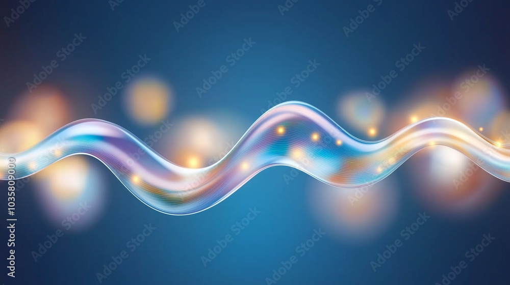 Poster abstract high-tech background with elements of digital flows and modern technologies, including arti
