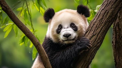 Obraz premium Portrait of sweet giant panda bear