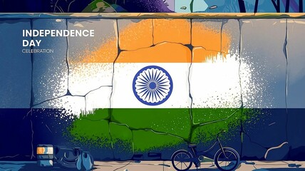 A cheerful Republic Day wallpaper showcasing patriotic elements, celebrating the spirit of unity and national pride