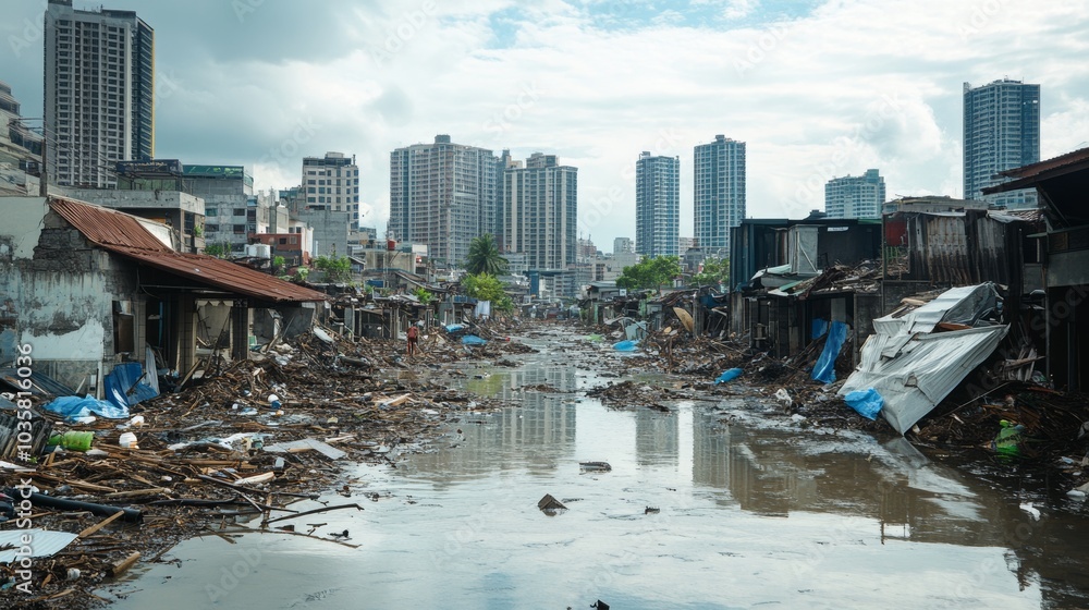 Poster climate adaptation strategies designed to mitigate the effects of climate-related disasters, focusin