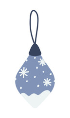 Christmas Tree Toy Drop. Vector