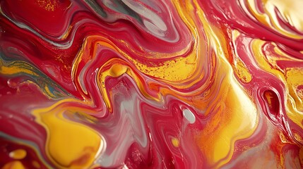 Colorful Liquid Marble Swirl 8K Realistic