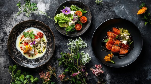 Food photography techniques for capturing visually stunning images of dishes, emphasizing the art of food styling and presentation