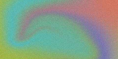 Futuristic Poster Design with Smooth Fluid Shapes and Grainy Texture, Gradient Background with Unique Grainy Noise for Posters