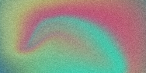 Futuristic Poster Design with Smooth Fluid Shapes and Grainy Texture, Gradient Background with Unique Grainy Noise for Posters