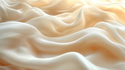 Obraz premium soft light beige gradient background with vanilla tones creating an ethereal dreamy effect perfect for cosmetics or delicate branding presentations