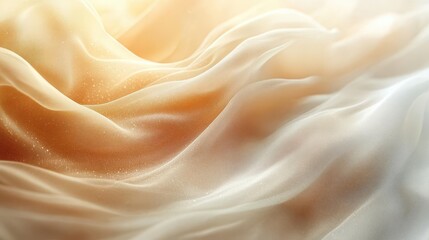 Obraz premium soft light beige gradient background with vanilla tones creating an ethereal dreamy effect perfect for cosmetics or delicate branding presentations