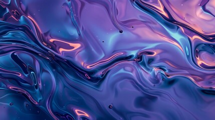 psychedelic purple and blue background, liquid metal style, emotional shaped distortions