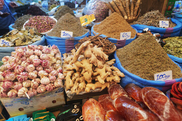 The Souk el had in the City Agadir in Morocco, Africa