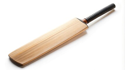 Aerial cricket bat isolated on white background