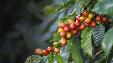 Robusta coffee beans, prized for their strong, bold flavor and higher caffeine content, commonly used in espresso blends