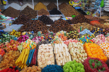 The Souk el had in the City Agadir in Morocco, Africa