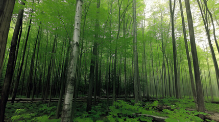 Fototapeta premium bamboo forest in the morning