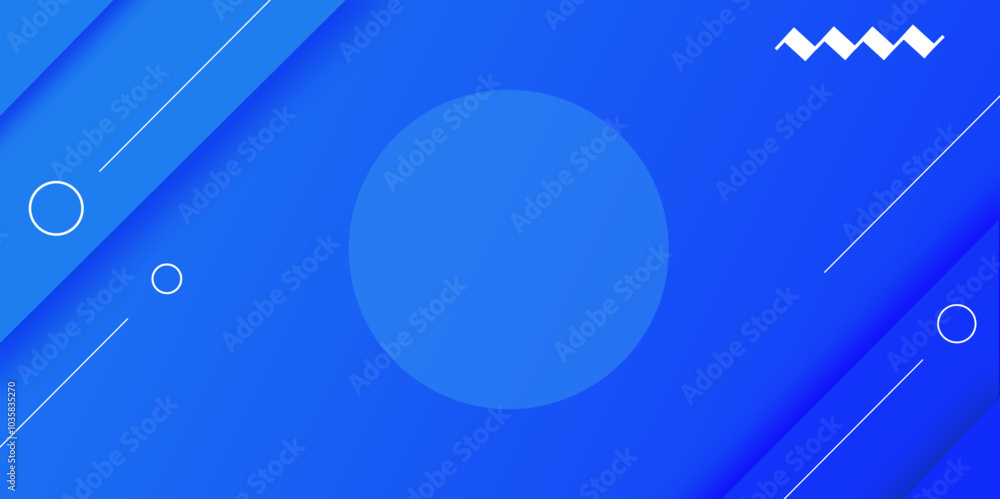 Poster abstract blue modern elegant design background with diagonal lines and circle.